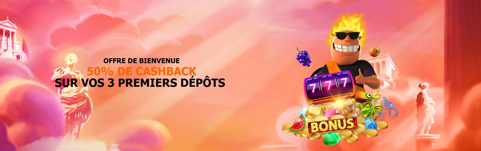 Bonus de bienvenue exclusif pour les nouveaux joueurs de Casino Hermes